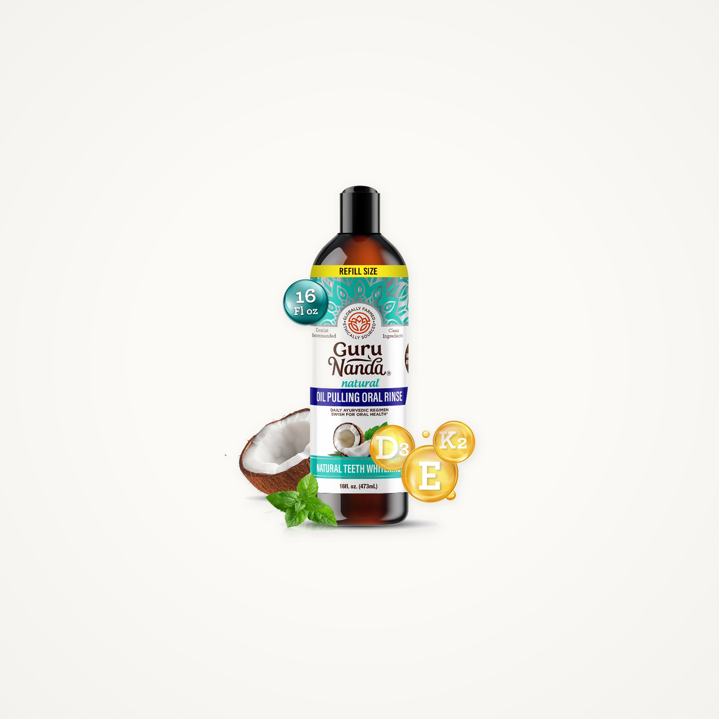 Coconut Oil Pulling Mouthwash (16 fl oz)