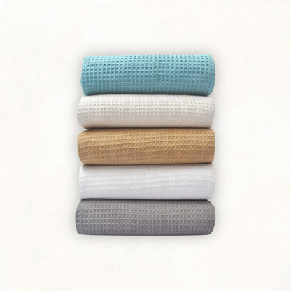 100% Cotton Waffle Weave Blanket