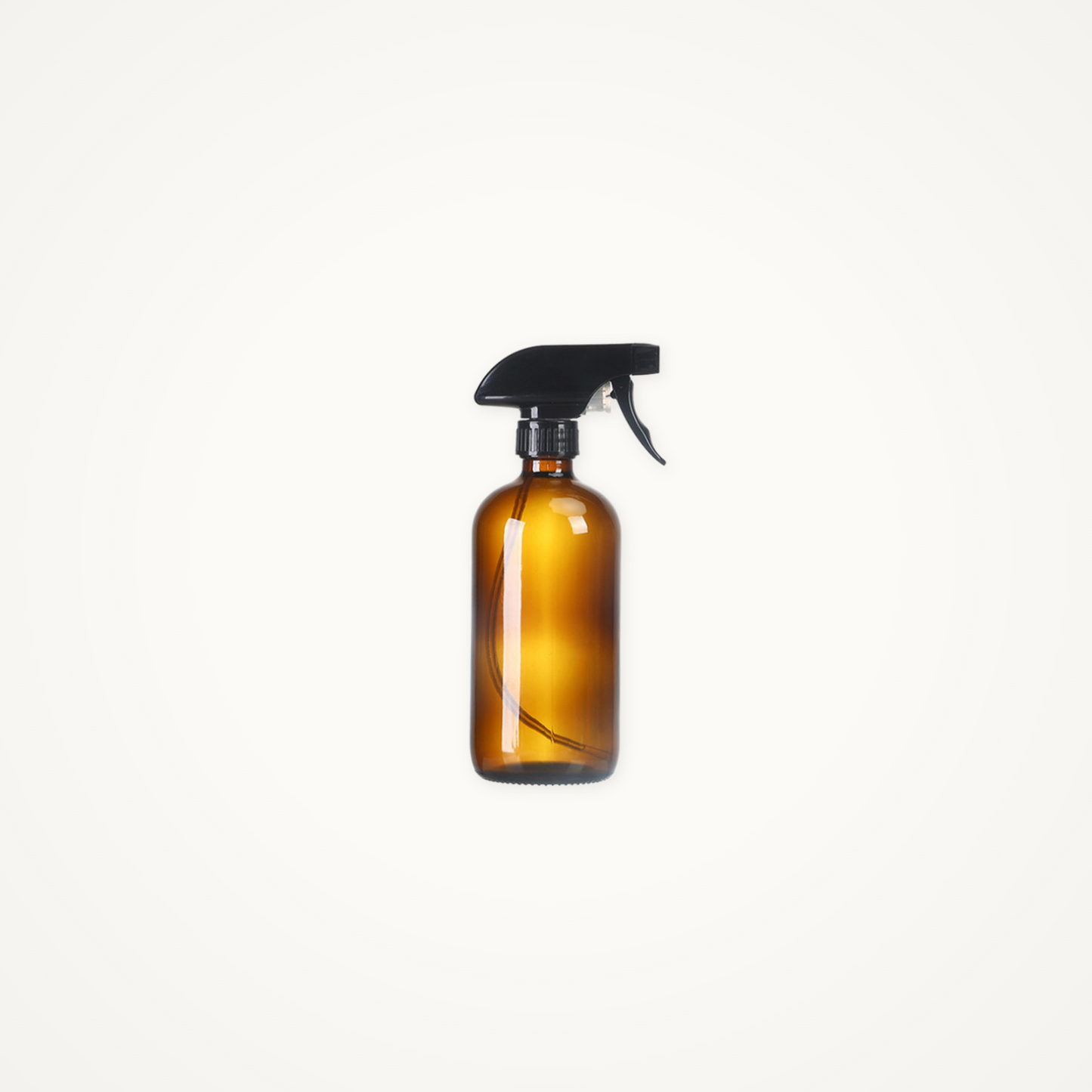 Empty Amber Glass Spray Bottle
