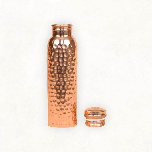 100% Copper Hammered Ayurvedic Water Bottle