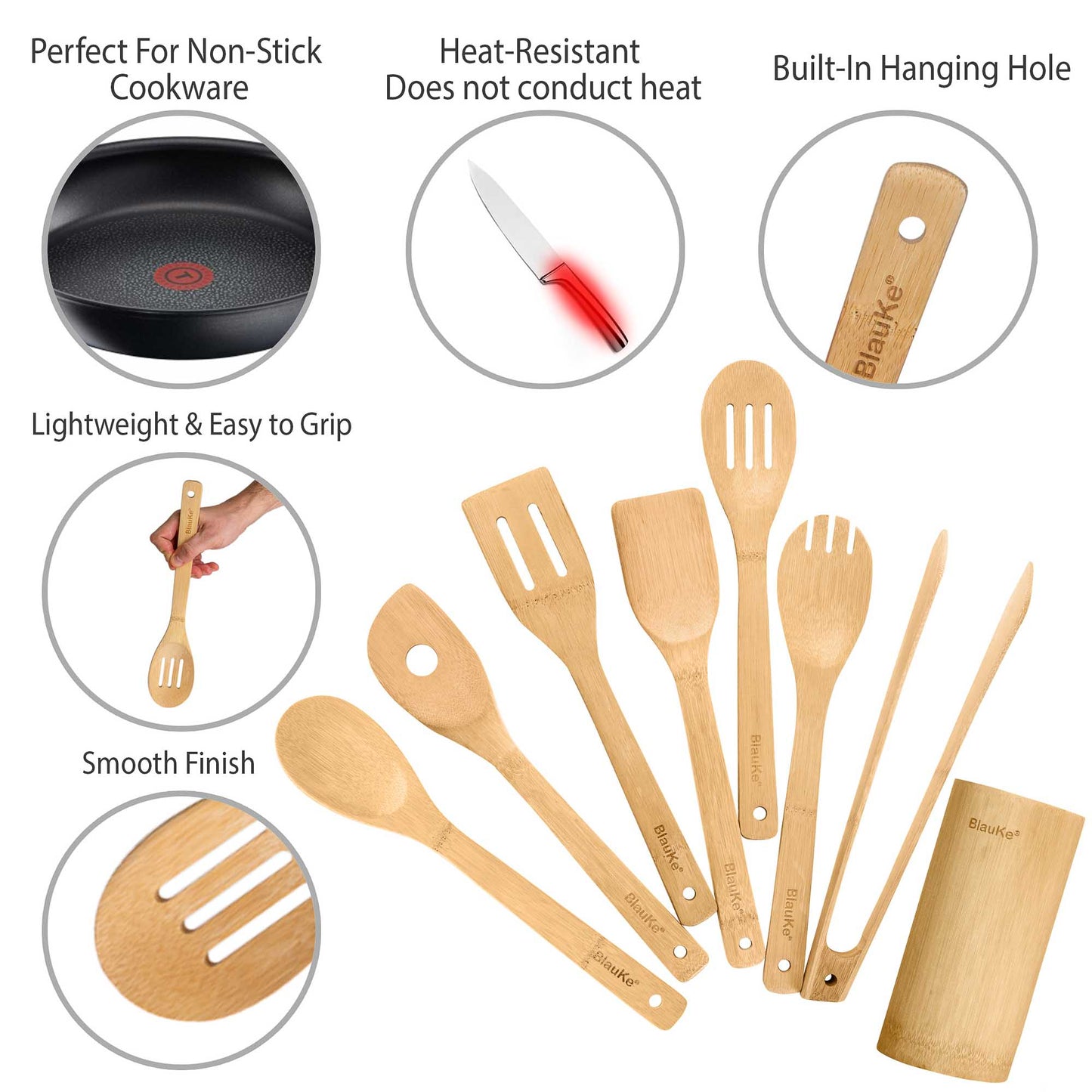 Bamboo Kitchen Utensil Set