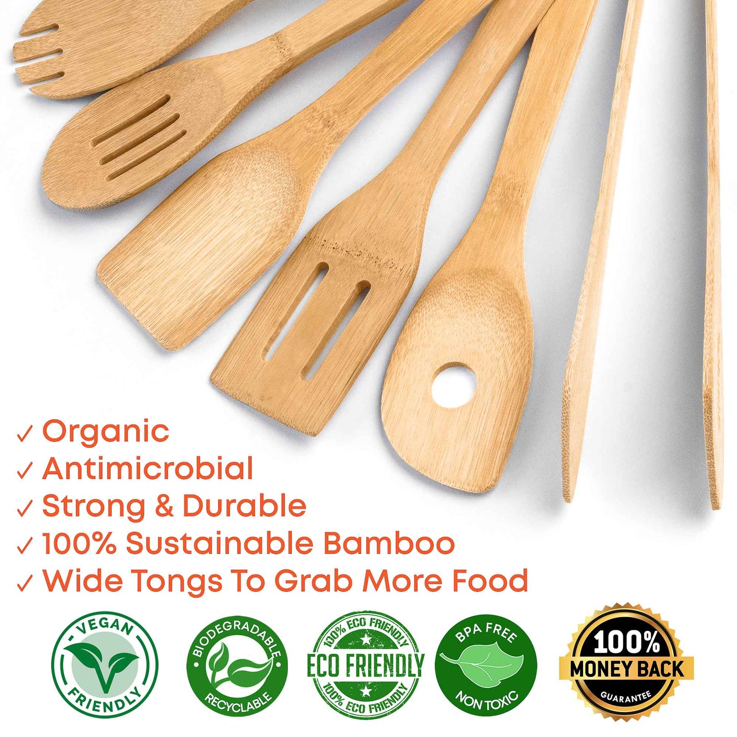 Bamboo Kitchen Utensil Set