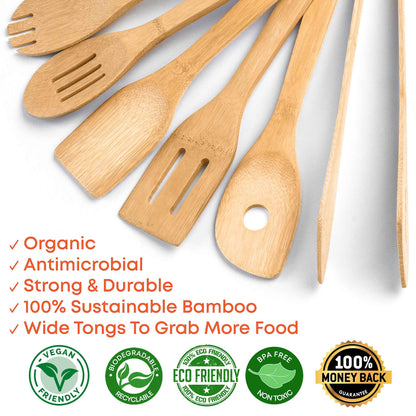 Bamboo Kitchen Utensil Set