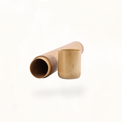 Bamboo Toothbrush with Storage Tube